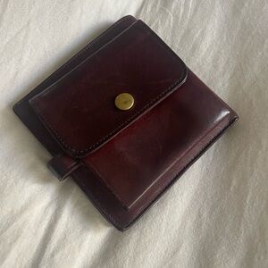 Vintage Coach Leather Wallet / Burgundy